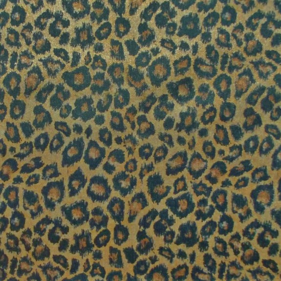 LUXE 45" Medium Chaise Longue in Prints Leopard Print Fabric
