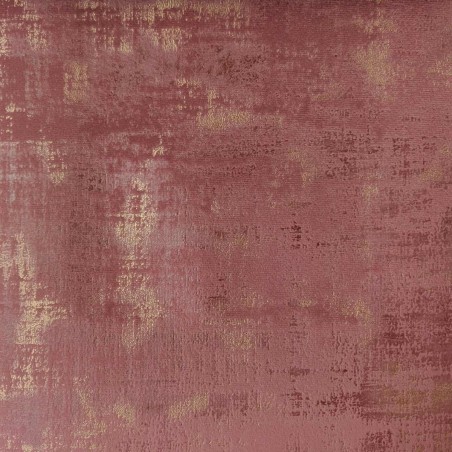 Medium Chaise Longue in Seville Fuchsia & Brushed Gold Fabric | Beaumont