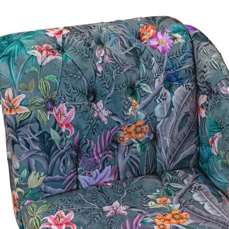 Mini Chaise Longue in Maestro Ribera Grey Fabric MAE3365 | Beaumont