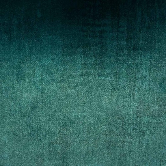 36" Compact Chaise Longue in Ombra Teal Shadow Velvet Fabric