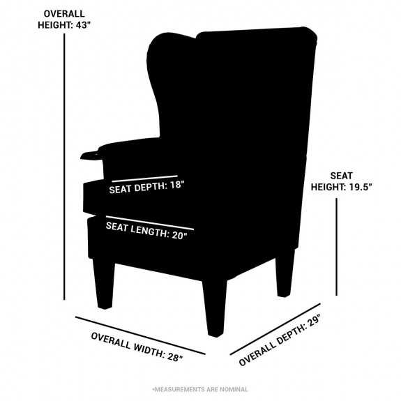 Kensington Orthopaedic Armchair in Ultima Faux Leather Crib 5 Atlantic Vinyl  - Hospitality & Care Edition