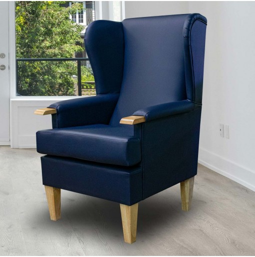 Kensington Orthopaedic Armchair in Ultima Atlantic Vinyl ULT1225
