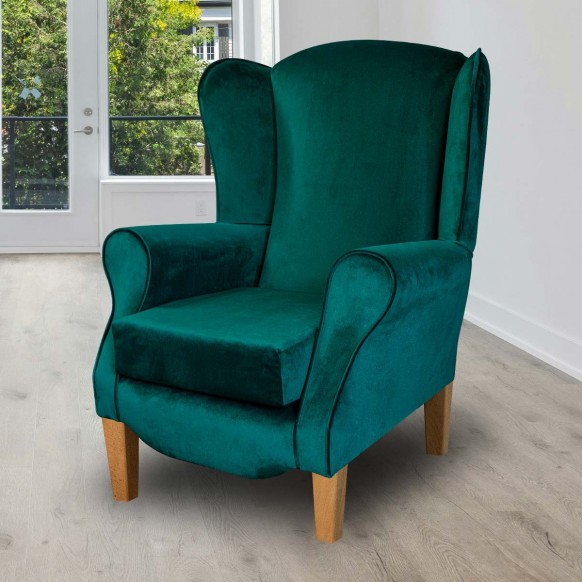 Duchess Emerald Green Velvet Armchair for Sale | Beaumont UK