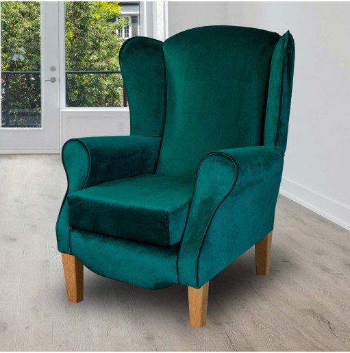 Duchess Emerald Green Velvet Armchair for Sale | Beaumont UK