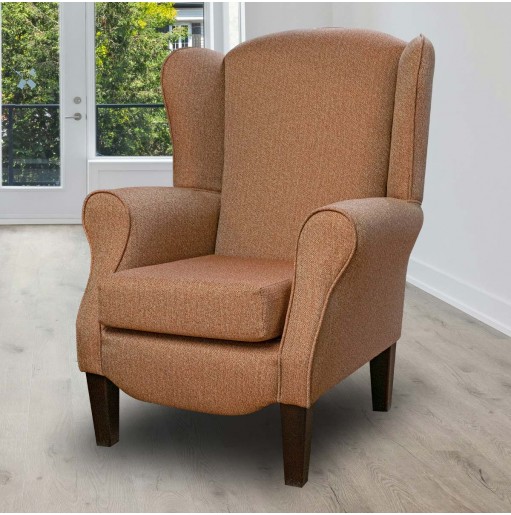 Duchess Armchair in Dundee Hopsack Terra Fabric | Beaumont
