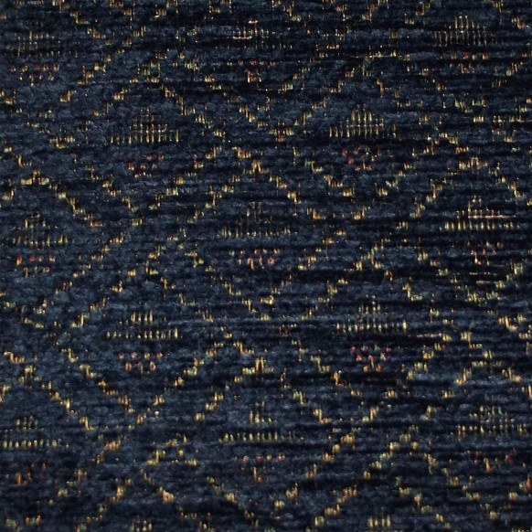 CLEARANCE 31.5" Compact Window Seat Settle in a Camden Diamond Navy Fabric
