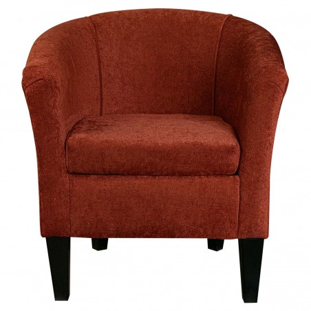 orange bucket chair
