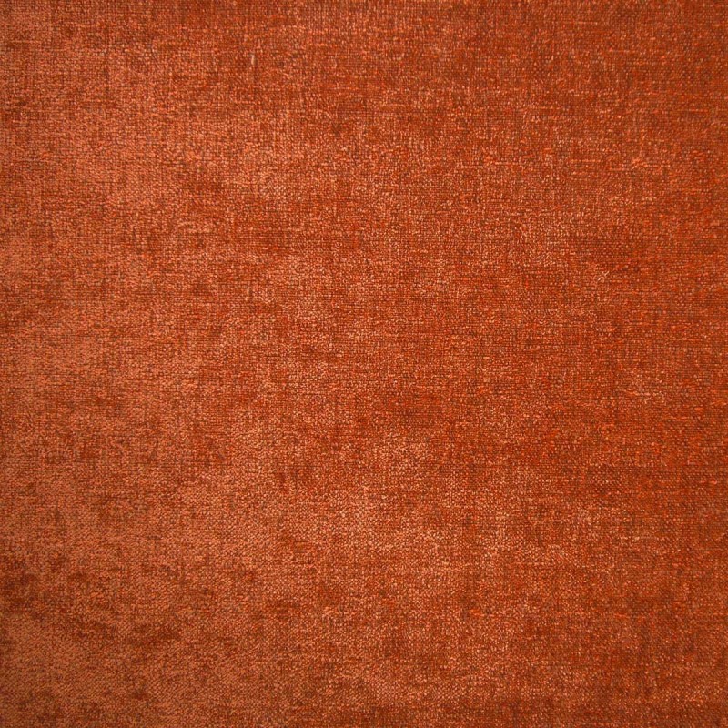 Belvedere Orange Textured Chenille Fabric
