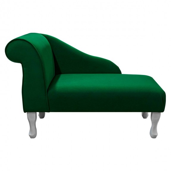 41" Mini Chaise Longue in Notting Hill Plain Moss Fabric
