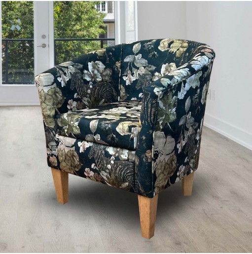 floral tub chair