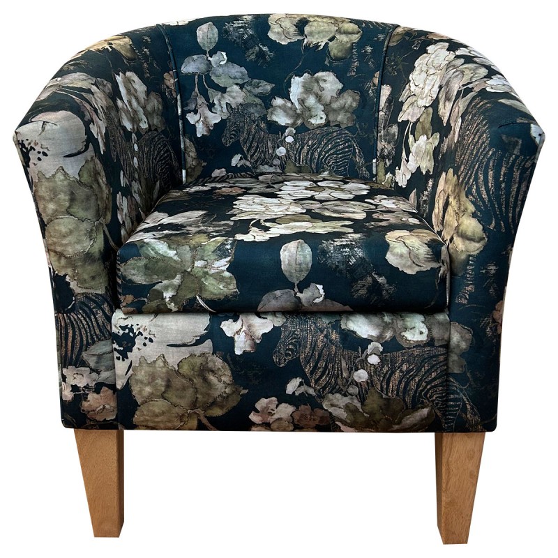 floral bucket chair