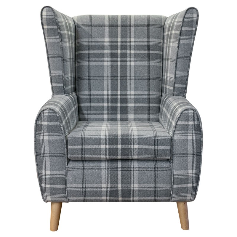 Grey Tartan Chair