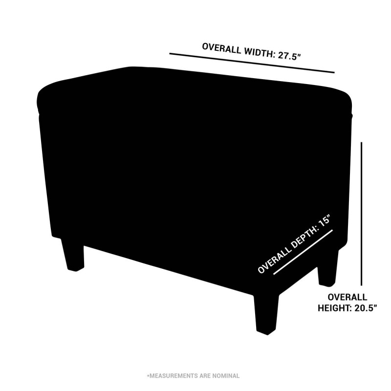Zebra Storage Ottoman