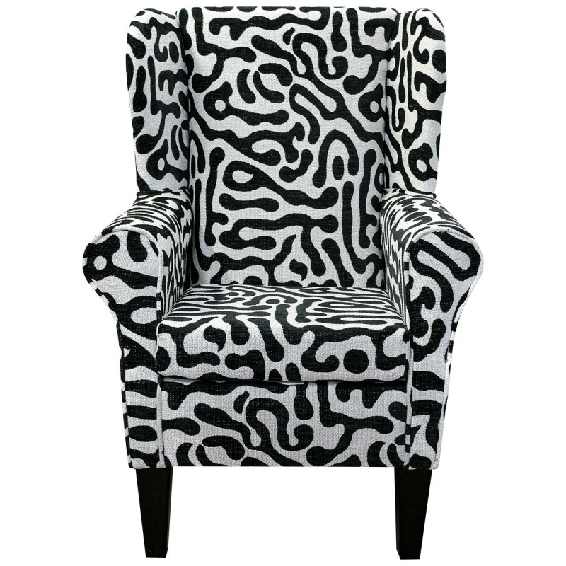Abstract Zebra print Armchair