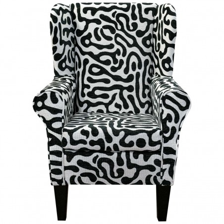 Abstract Zebra print Armchair