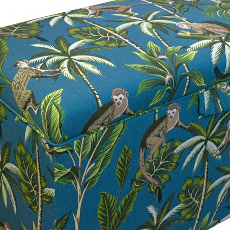 Jungle Print Ottoman