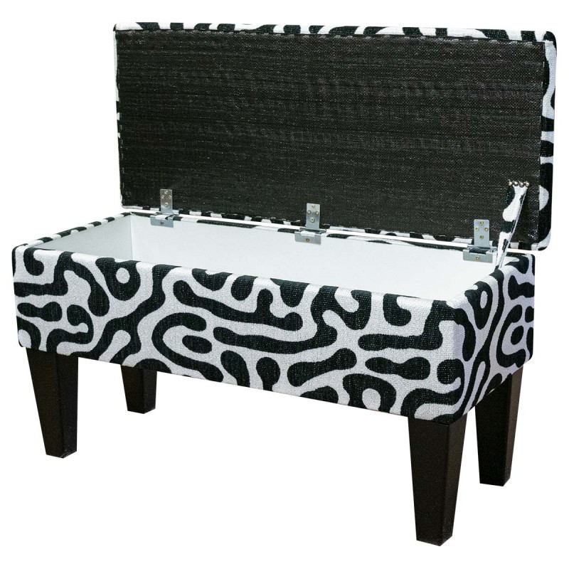 Zebra print stool