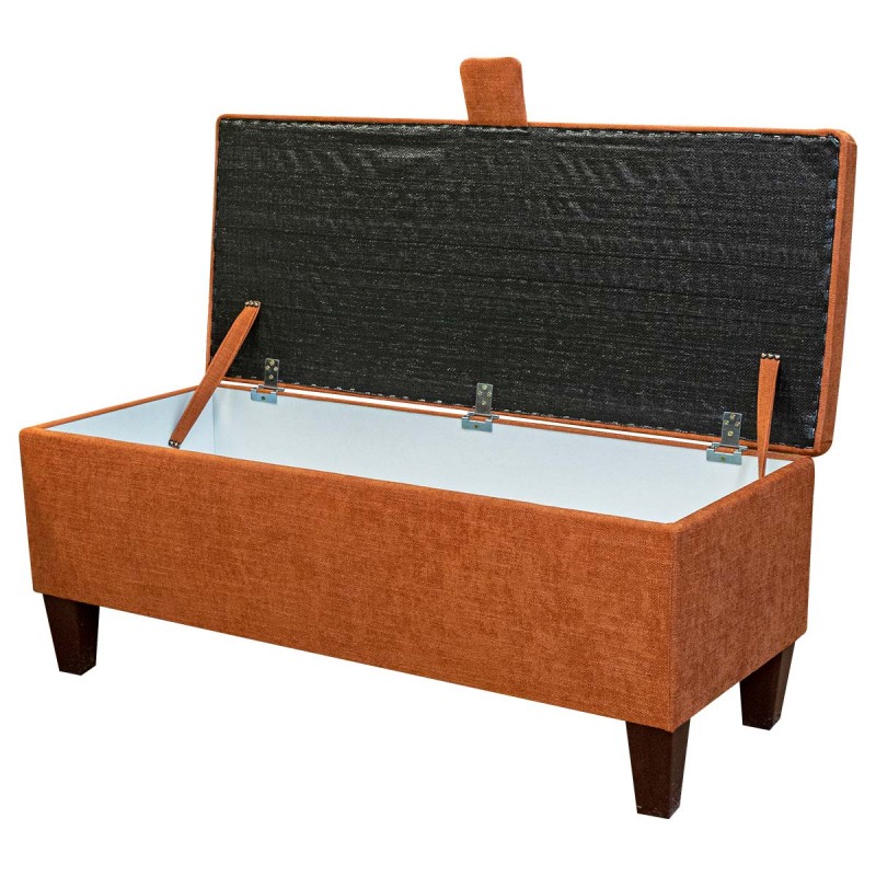 Burnt Orange Storage Bench