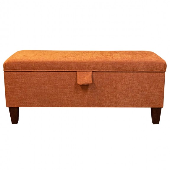 Storage Bench Stool in Finesse Burnish Easyclean Cotton Fabric