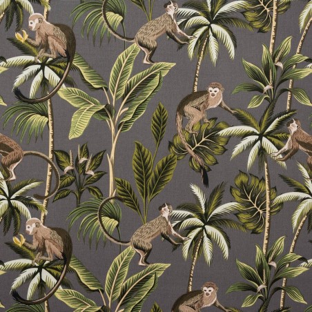 Extension Ottoman in Monkey Grey Cotton Fabric | Beaumont