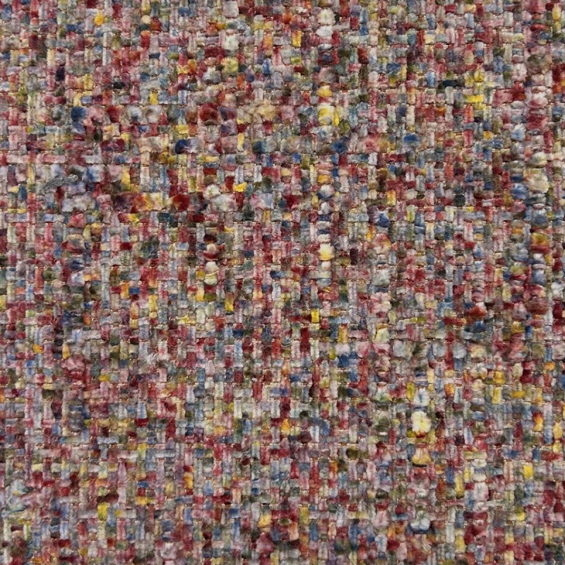 Olbia Bubblegum Multicoloured Chenille Fabric