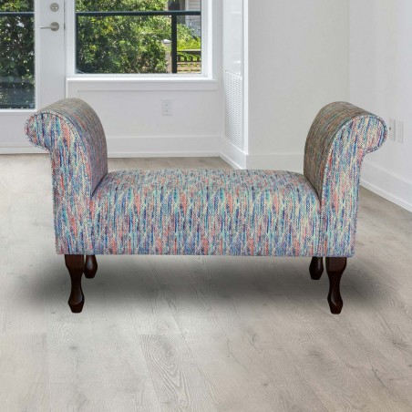 LUXE 41" Standard Settle in Accento Leaf Beige Fabric