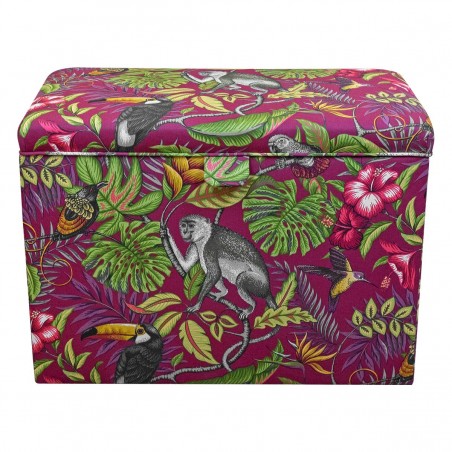 tropical print storage box