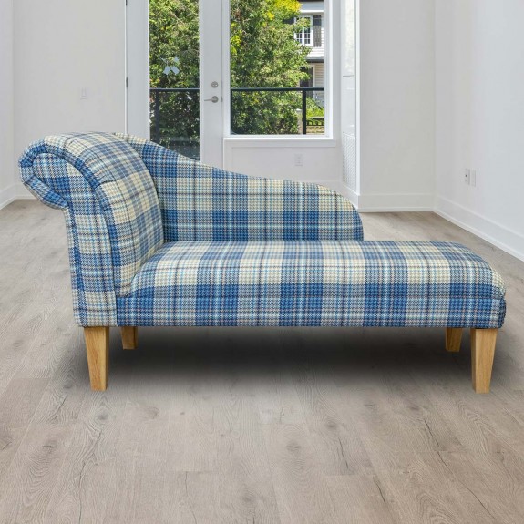 Blue Tartan Chaise longue