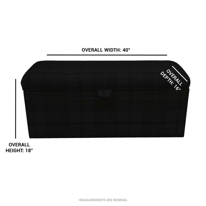 grey floral ottoman with storage dimensions