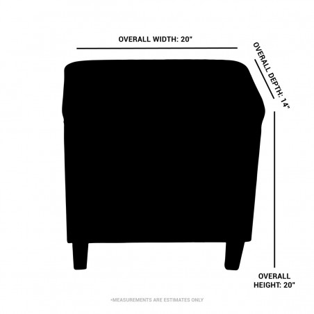 multicoloured footstool dimensions