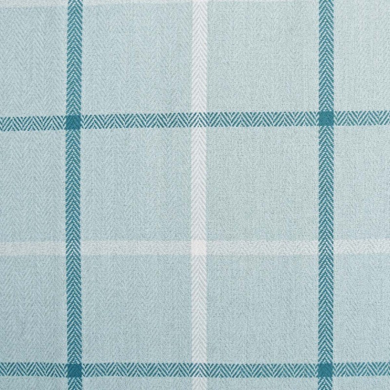 blue check fabric