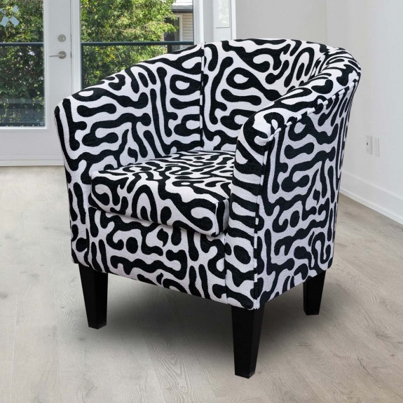 Zebra Barrel Chair