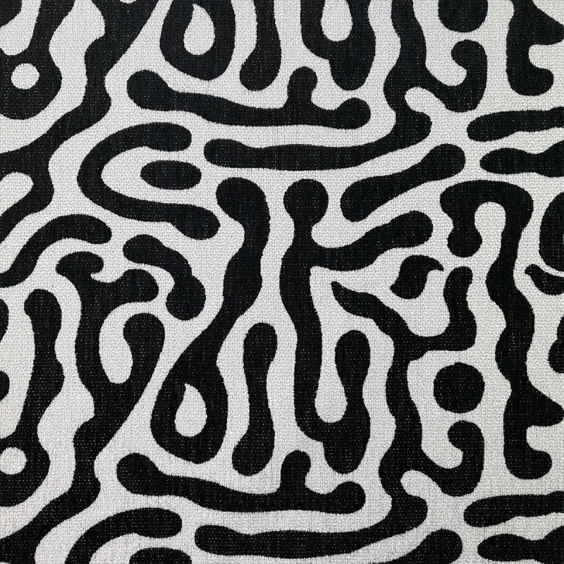 zebra print footstool fabric