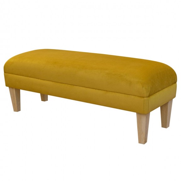 Gold Velvet Bench