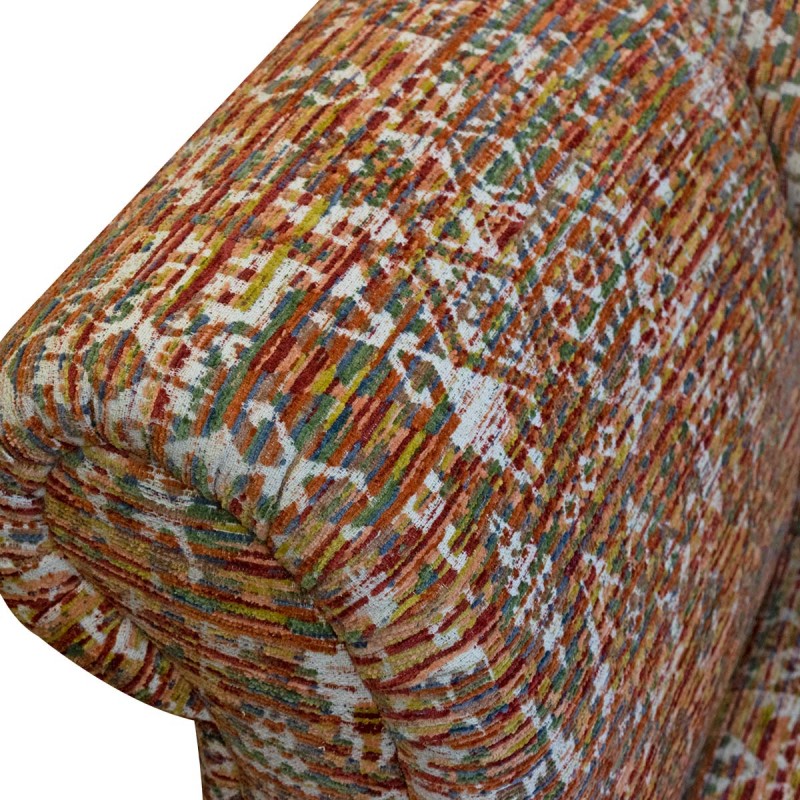 damask chaise lounge arm