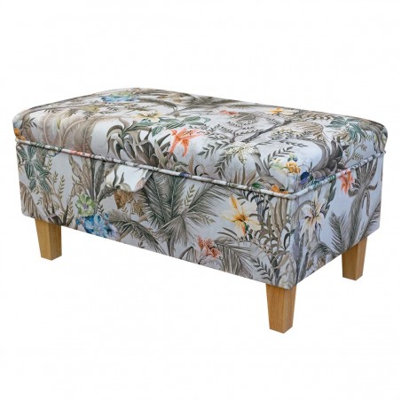 Tropical footstool with Storage