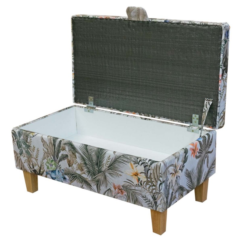 Tropical Ottoman with Storage