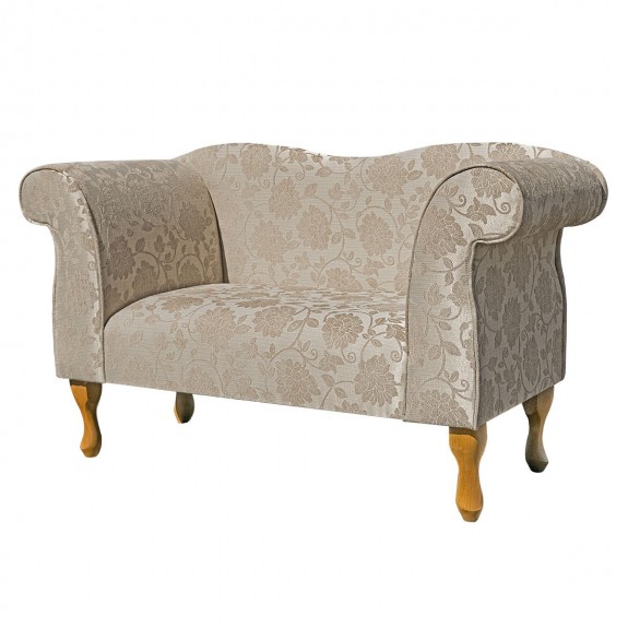 Small Chaise Sofa in a Woburn Floral Beige Fabric SR17072 | Beaumont