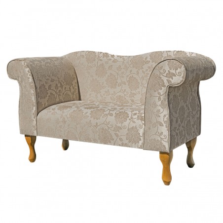 Small Chaise Sofa in a Woburn Floral Beige Fabric SR17072 | Beaumont