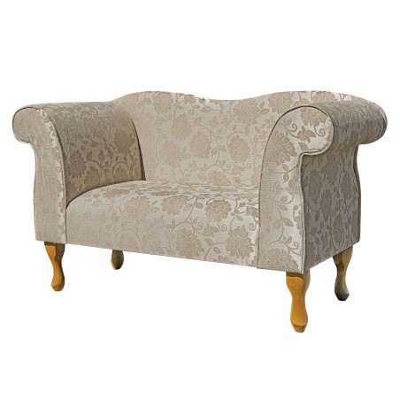 Small Chaise Sofa in a Woburn Floral Beige Fabric SR17072 | Beaumont
