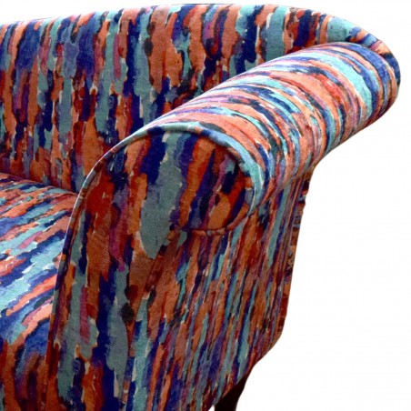 Funky Designer Chaise Sofa in Multcoloured Fabric  | Beaumont Furniture