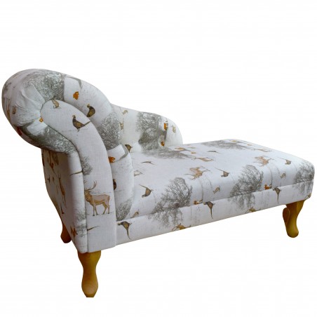 Medium Buttoned Chaise Longue - Side