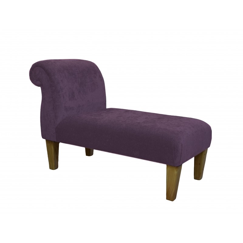 chenille purple chaise lounge