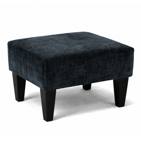 CLEARANCE Large High Back Velvet Armchair with Footstool – Charcoal Wingback Chair | Beaumont