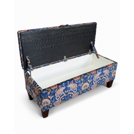 Storage Bench Stool opened