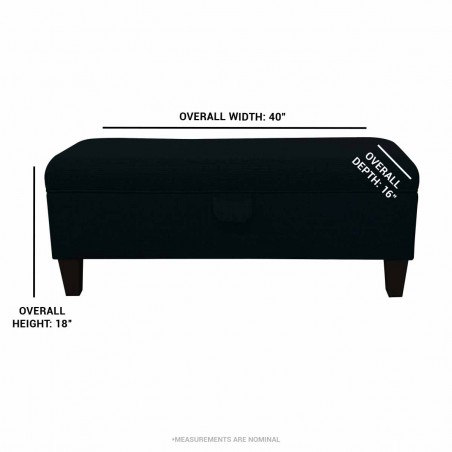 Storage Bench Stool dimensions