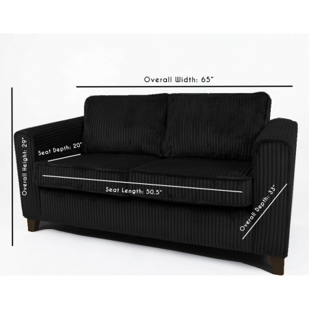 Palma Medium Sofa - dimensions