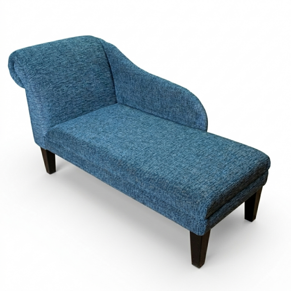 52" Medium Chaise Longue in Napoli Tranquil Weave Fabric