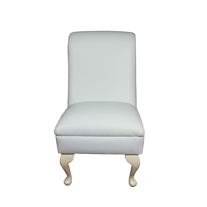 white bedroom chair
