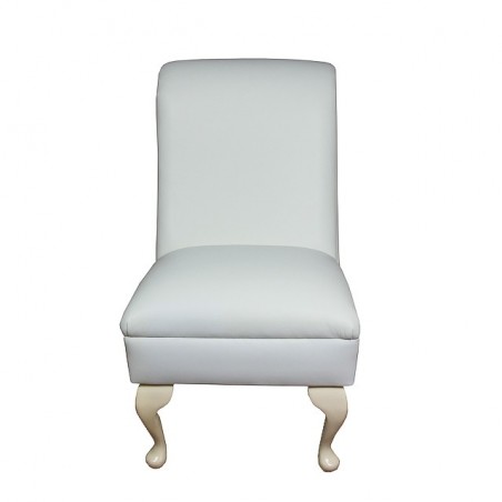 white bedroom chair